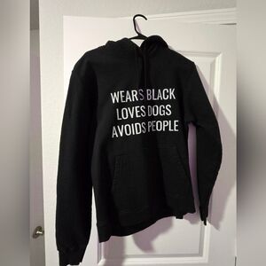 Amazon Black Hoodie with White Text